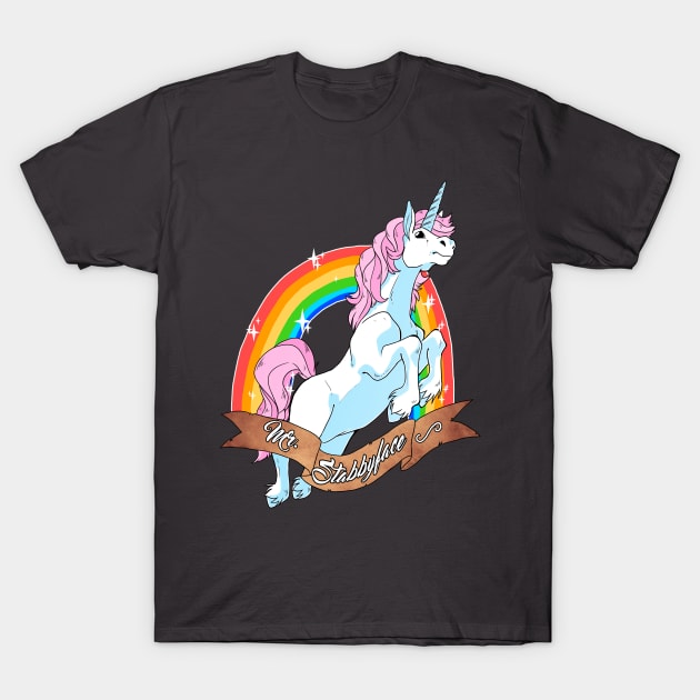 Unicorn stabbyface T-Shirt by Grethe_B